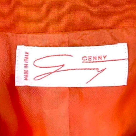 Vintage Genny Orange Skirt and Jacket Suit Size Vintage Fits Size Small - Picture 6 of 12